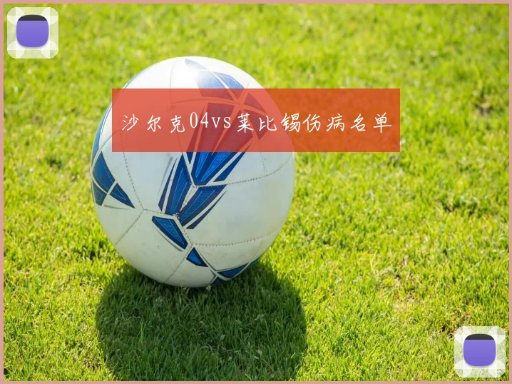 沙尔克04vs莱比锡伤病名单